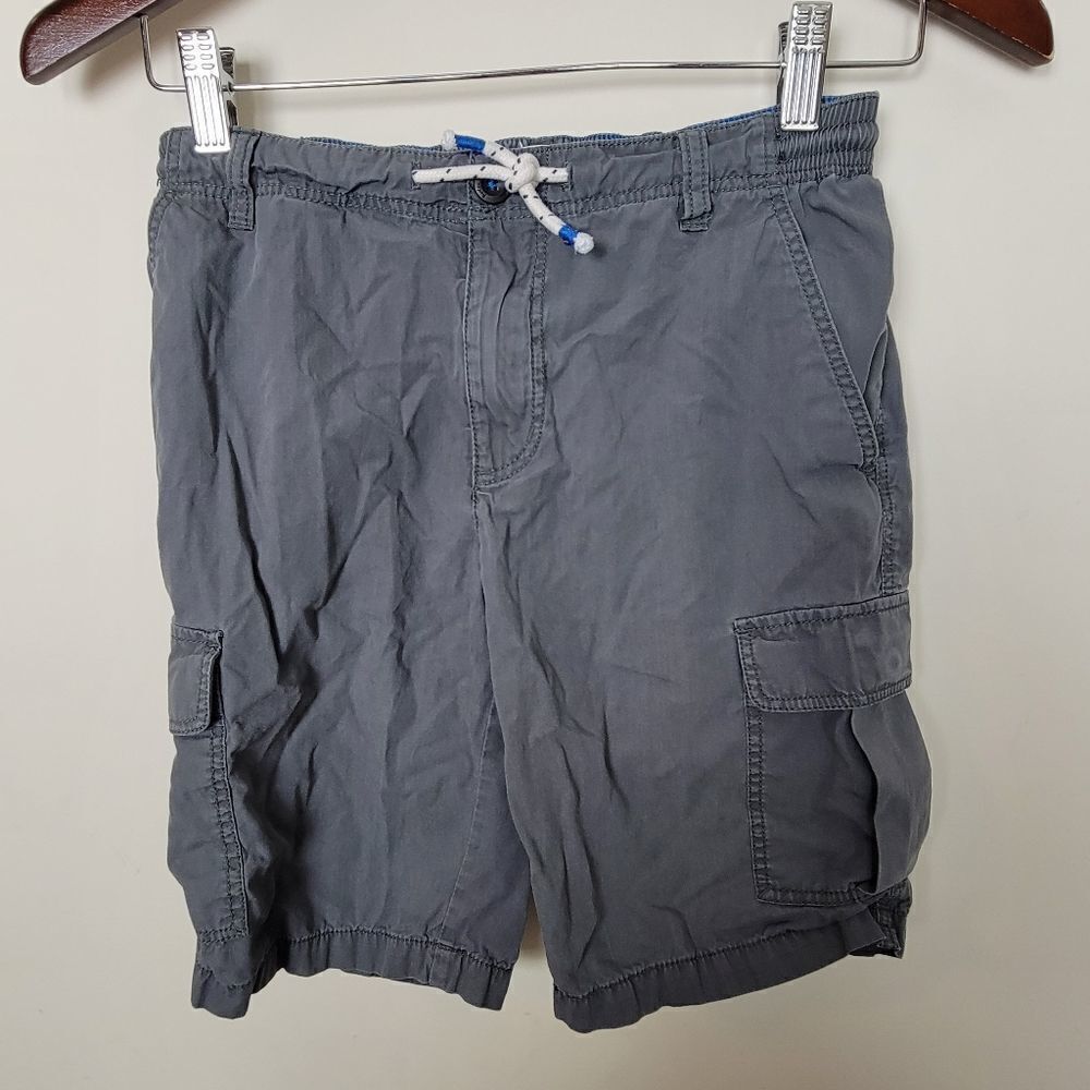 Boden Boys Cotton Cargo Pull on Shorts Grey  11Y